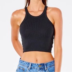 NEW RIP CURL PREMIUM RIB TANK IN BLCK SIZE:M